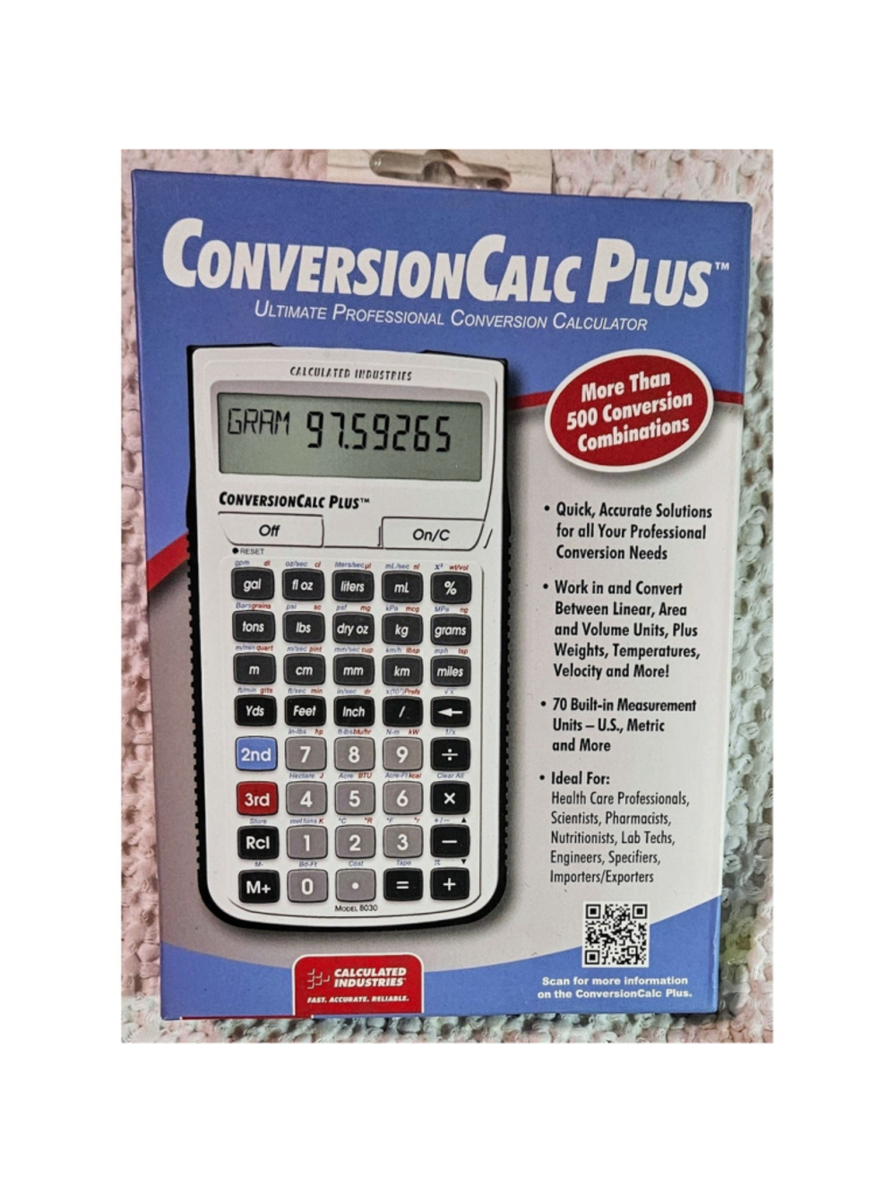 ConversionCalc Plus Pro Construction Master Series Calculator Model 8030 NEW